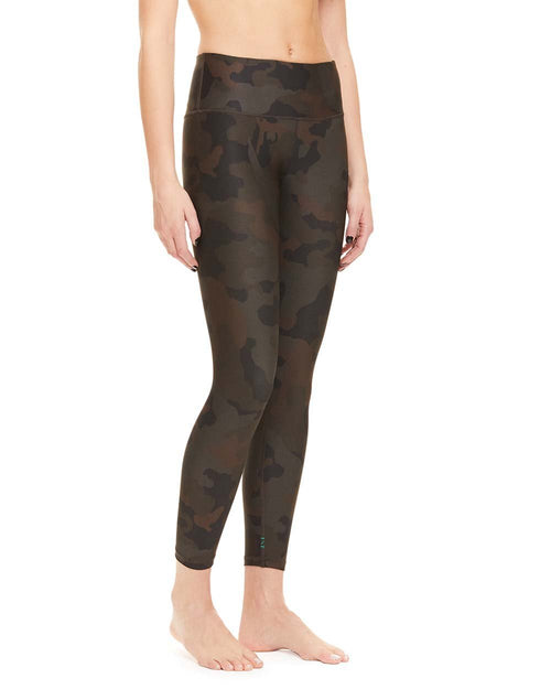 Camouflage 7/8th MicroLux Pant - High Waist - Nancy Rose Performance