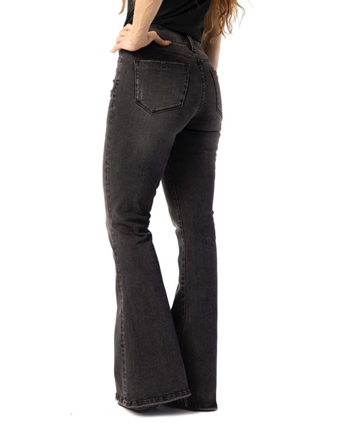 Vintage Nancy Bolen Dark Denim Flair Ladies Size 7 Mid Rise Ease Fit 