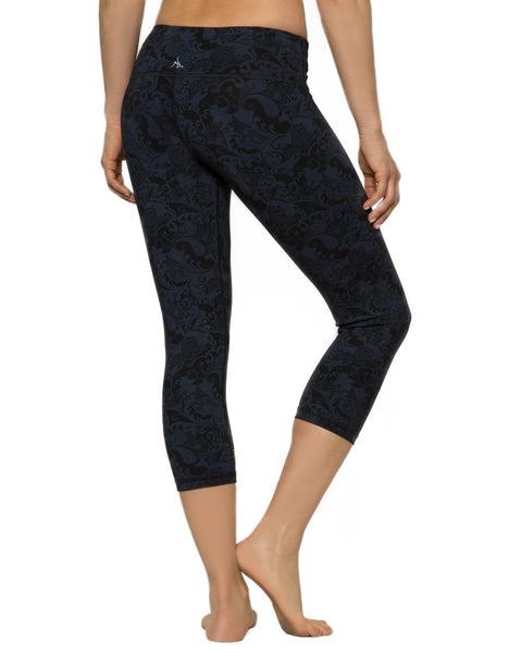 Printed Plank Crop - Mid Rise - Nancy Rose Performance