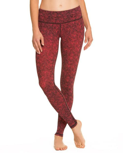 Printed Plank Pants-Mid Rise - Nancy Rose Performance