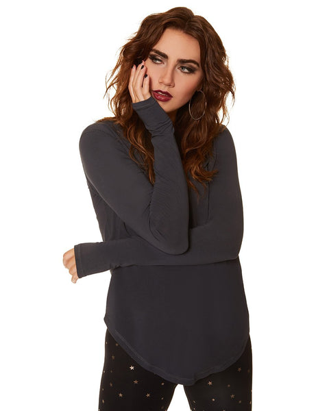 THE GYM PEOPLE Women's Long Sleeve Cowl Neck Brazil