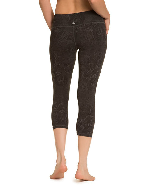 Lace Print Plank Crop - Nancy Rose Performance