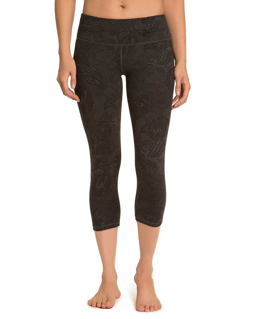 Lace Print Plank Crop - Nancy Rose Performance