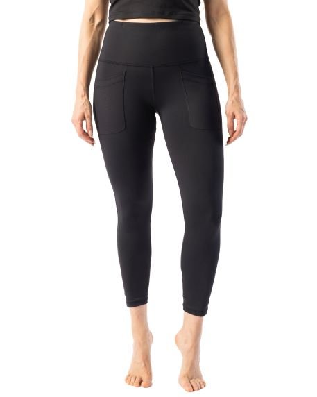 High-Waist PowerLux® black leggings with pocket – Nancy Rose