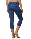 Printed Plank Crop - Mid Rise - Nancy Rose Performance