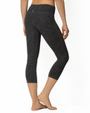 Printed Plank Crop - Mid Rise - Nancy Rose Performance