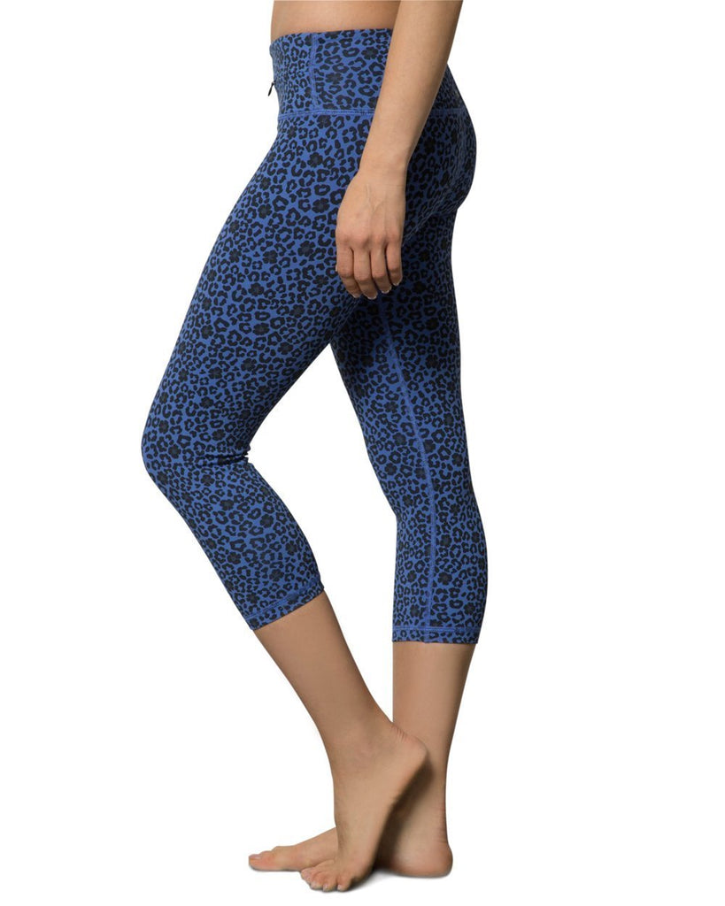 Printed Plank Crop - Mid Rise - Nancy Rose Performance