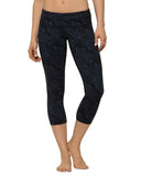 Printed Plank Crop - Mid Rise - Nancy Rose Performance